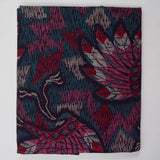 Black, Red, White + Pink Feather Headdress Print Quilting Weight Woven Fabric - 33" x 114"