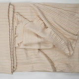 Beige Brushed Surface Cable Knit Fabric - 52" x 60" + Extra