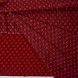 Red Rose Print Quilting Weight Woven Fabric - 43" x 132"