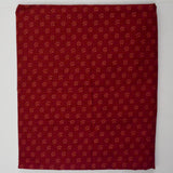 Red Rose Print Quilting Weight Woven Fabric - 43" x 132"
