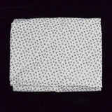 White + Black Leaf Print Quilting Weight Woven Fabric - 42" x 110"