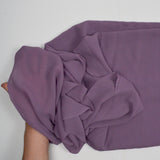 Dusty Purple Semi-Sheer Crepe Woven Fabric - 45" x 112"