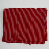 Red + Light Stripe Polyester Knit Fabric - 60" x 114"