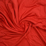 Red-Orange Lightweight Knit Fabric - 62" x 90"