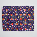 Purple, Red, Pink + Green Floral Print Quilting Weight Woven Fabric - 42" x 100"