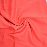 Bright Coral Twill Woven Fabric - 44" x 96"