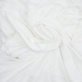 White Semi-Sheer Polyester Knit Fabric - 62" x 120"