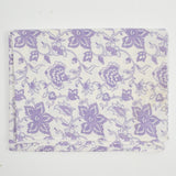 Light Purple Floral Print Vintage Feed Sack Fabric - 36" x 46"