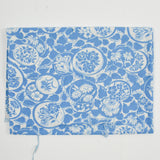 Light Blue Floral Dot Print Vintage Feed Sack Fabric - 31" x 36"