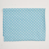 Blue + White Dot Print Vintage Feed Sack Fabric - 37" x 37"