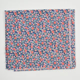 Blue, Purple + Pink Floral Print Vintage Feed Sack Fabric - 30" x 36"