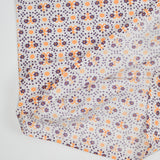 Purple + Yellow Geometric Floral Print Vintage Feed Sack Fabric - 28" x 36"