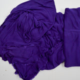 Purple Slinky Rib Knit Fabric - 66" x 104"