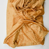 Gold Crushed Velvet Knit Fabric - 62" x 124"