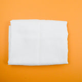 White Sheer Textured Woven Fabric - 68" x 112"
