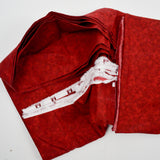 Red Marbled Print Quilting Weight Woven Fabric - 42" x 280"