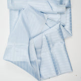 Light Blue Satiny Stripe Print Woven Fabric - 44" x 152"