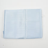 Light Blue Satiny Stripe Print Woven Fabric - 44" x 152"