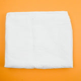 White Floral Damask Woven Fabric Tablecloth - 70" x 102"