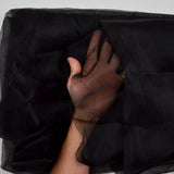 Black Sheer Organza Fabric - 58" x 140"