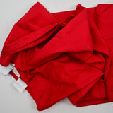 Red Woven Fabric Flat Sheet - 92" x 104"