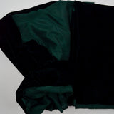 Dark Green Velvety Fabric - 40" x 86"