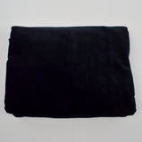 Black Velour Knit Fabric - 64" x 68"