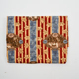 Tan, Red + Blue Judie Rothermel 150th Anniversary Civil War Print Quilting Weight Woven Fabric - 42" x 108"