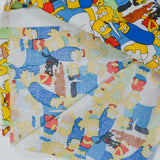 Simpsons Character Print Quilting Weight Woven Fabric - 22" x 42"