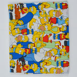 Simpsons Character Print Quilting Weight Woven Fabric - 22" x 42"