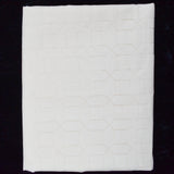 White Semi-Sheer Geometric Woven Fabric Curtain - 56" x 96"