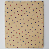 Beige, Blue + Red Candy Corn + Chicken Border Print Quilting Weight Woven Fabric - 44" x 184"