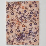 Brown, Purple + Orange Batik Quilting Weight Woven Fabric - 44" x 72"