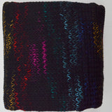 Black + Rainbow Thick Woolly Woven Fabric - 60" x 110"