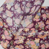 Maroon, Pink + Cream Cherub Toile Print Quilting Weight Woven Fabric - 45" x 114"