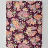 Maroon, Pink + Cream Cherub Toile Print Quilting Weight Woven Fabric - 45" x 114"