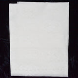 White Floral Net Lace Fabric Curtain - 46" x 72"