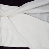 White Semi-Sheer Textured Crepe Woven Fabric - 45" x 240"
