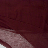 Maroon Semi-Sheer Loose-Woven Gauzy Fabric - 30" x 120"