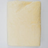 Light Yellow Short Nap Velvety Faux Fur Fabric - 60" x 80"