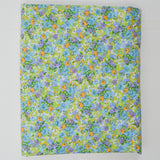 Green, Blue + Purple Floral Print Woven Fabric - 48" x 144"