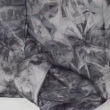 Gray Abstract Print Damask Dot Flowy Woven Fabric - 54" x 72"