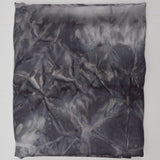 Gray Abstract Print Damask Dot Flowy Woven Fabric - 54" x 72"