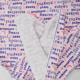 Pink + Purple Positive Affirmations Print Brushed Flannel Woven Fabric - 42" x 108"