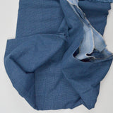 Blue Textured Midweight Woven Fabric - 62" x 144"