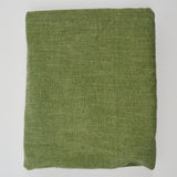 Green + Beige Chenille Polyester, Cotton + Viscose Woven Upholstery Fabric - 56" x 102"