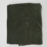 Dark Gray-Green Velvety Corduroy Woven Fabric - 40" x 106"
