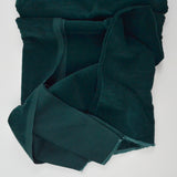 Dark Forest Green Velvety Corduroy Fabric - 42" x 100"
