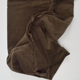 Olive Brown Stretch Corduroy Fabric - 55" x 88"