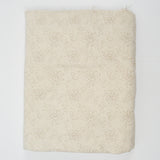 Beige Floral Print Brushed Surface Flannel Woven Fabric - 44" x 172"